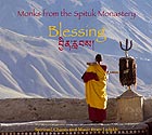  TIBET, Monks from the Spituk Monastery : Blessing